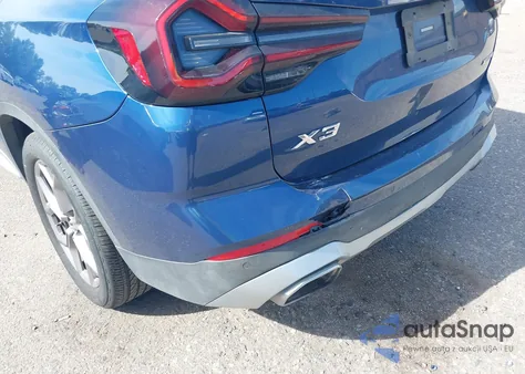 2022 BMW X3 xDrive30I из США, поврежденный, VIN 5UX53DP02N9N01290